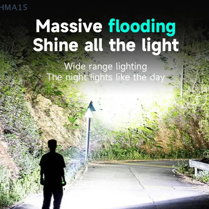 

Фонарик, ручной рабочий фонарь, многофункциональный светодиодный фонарик с длительным сроком службы батареи и зажимом для кемпинга, пешего туризма, чтения, новинка 2025 г.