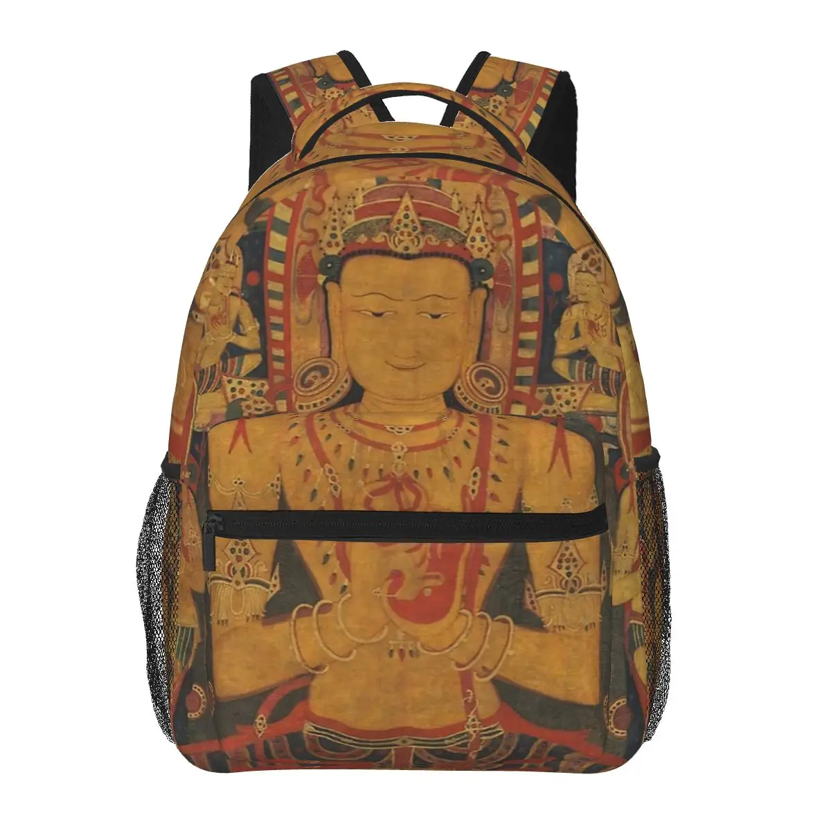 

Tantric Buddha Canvas Backpack for Girls Boys Travel RucksackBackpacks for Teenage school bag