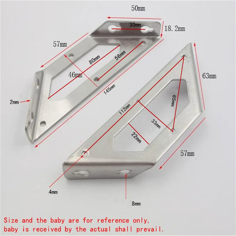 Right angle fixer triangle bed stainless steel corner code three sides fixed angle iron screws reinforce wall load-bearing