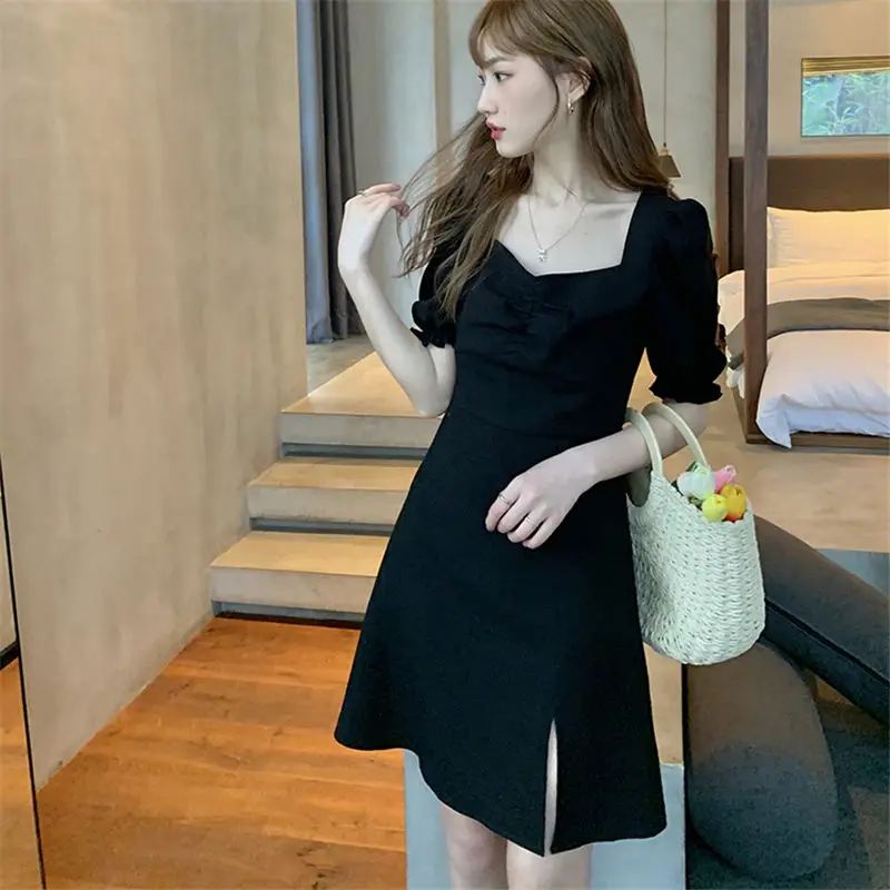 Dresses for Women 2024 Midi Clothes Birthday Woman Dress Black Outfits Harajuku Retro New Features of Summer X Xl Vintage Xxl In