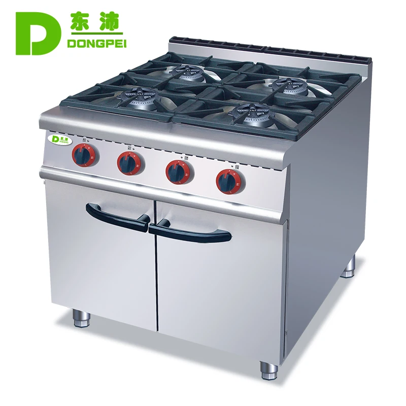 700 Series Gas Range 4 Burner With Cabinet Commercial Industrial Kitchen Gas Range For Kitchen