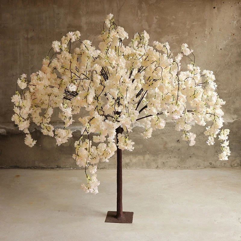 Christmas Tree Simulated Cherry Blossom Tree Simulated Cherry Blossom Tree Simulated Plant Fake  Wedding Decoration Window