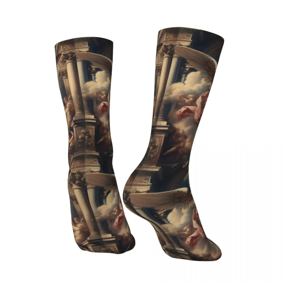 Meia impressa do poliéster, Arte barroca, Homem