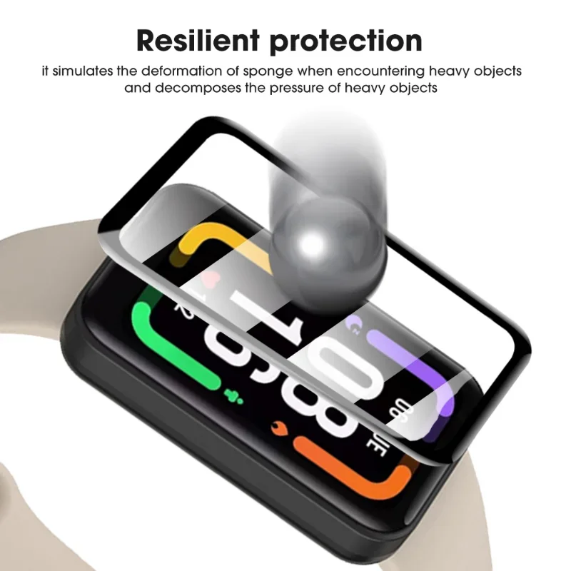 Para Xiaomi Redmi Band 2/Pro Protector de pantalla HD borde curvo completo película protectora suave para Redmi Band 2 accesorios no vidrio