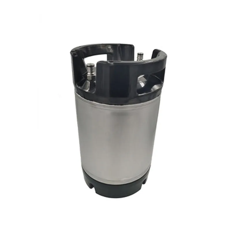 

Low price 2.5 Gal Beer Keg Rubber Handle Barrel Stainless Steel Growler Leak Proof Top Lid Beer Bucket 9.5L Ball Lock Type