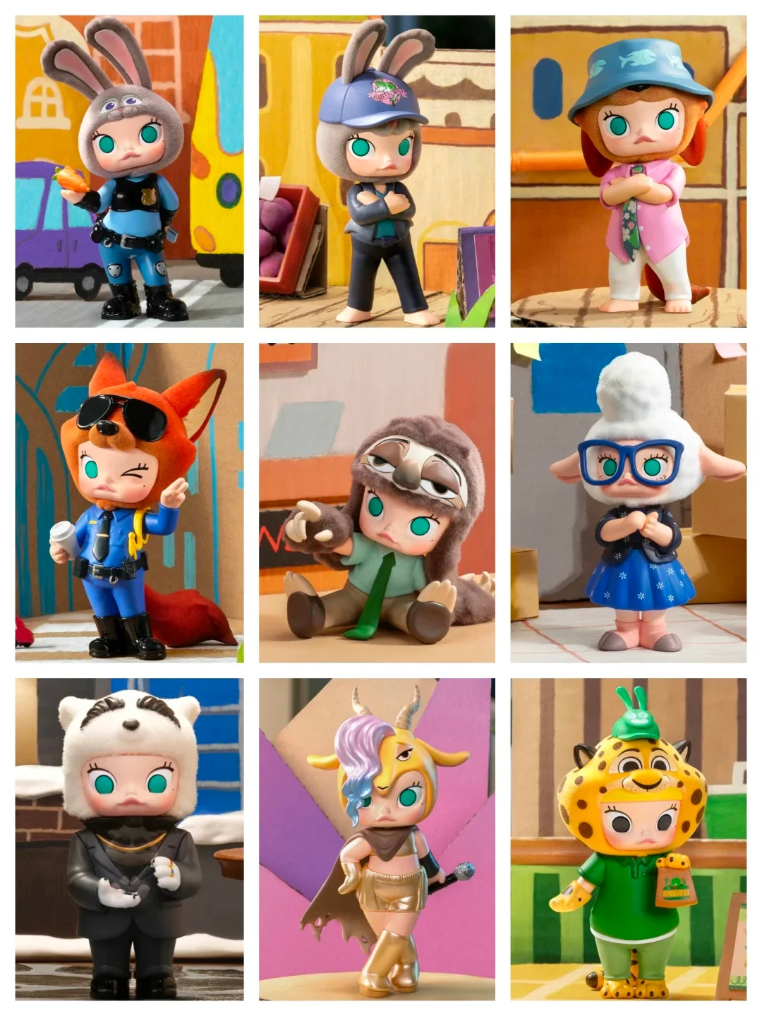 ของแท้ใหม่ POPMART ดิสนีย์ มอลลี่ × ซูโทเปีย คอลเลคชั่นพิเศษ กล่องสุ่มฟิกเกอร์ ของเล่นอนิเมะน่ารัก ฟิกเกอร์แอคชั่นสำหรับสาวๆ ของขวัญคริสต์มาสสุดฮิต