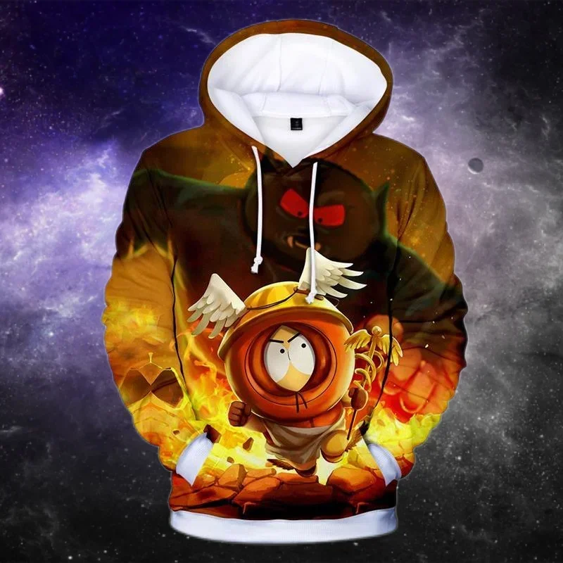 Trendy Unisex Anime S-South Park Cool 3D Printed Winter Hoodies Casual6XL Sweatshirts Long Sleeve Pullover Couple Outfit Y2 MN12