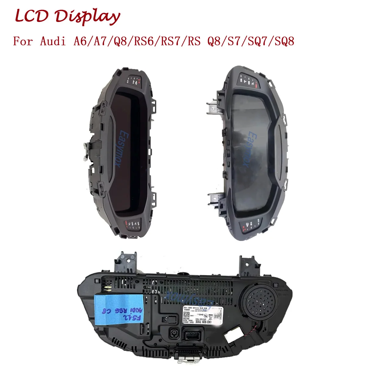 

12.3 inch LCD Display for Audi A6 A7 Q8 RS6 RS7 S7 SQ7 SQ8 Dashboard Speedometer Instrument Cluster Car Accessories 4K0920790E