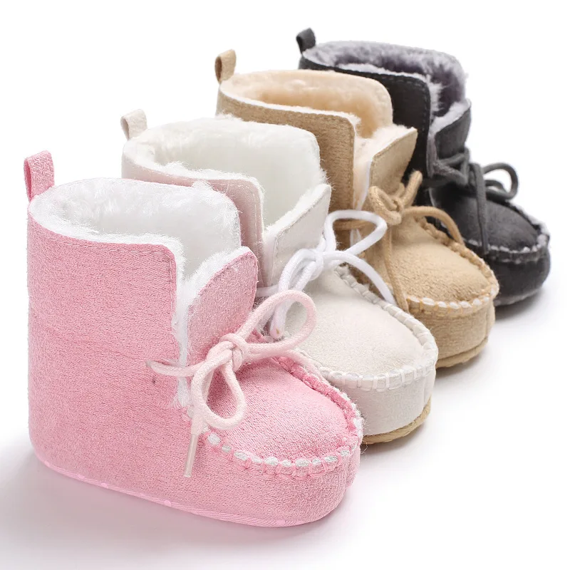 0-1 Jahre alte Jungen Mädchens chuhe mit Samt Lern schritt Baumwoll schuh vielseitige Baby warme Schuhe Winter lässig lernen Schritt Schuhe