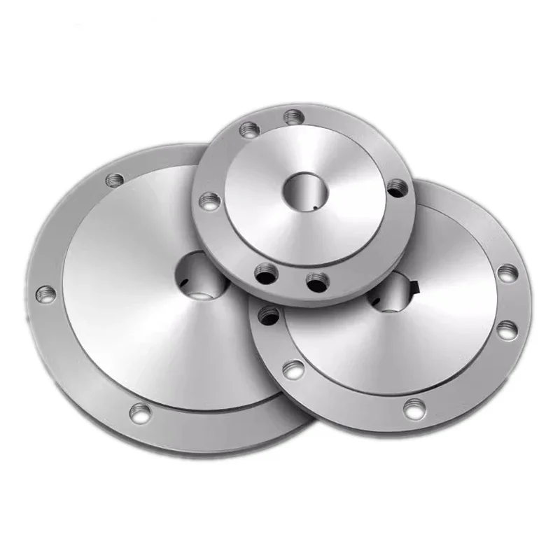 Flange Plate with Keyway Chuck Motor Shaft Flange,for Self Centering K11-125 K12-125,K72-125 Inner Hole 16-32mm