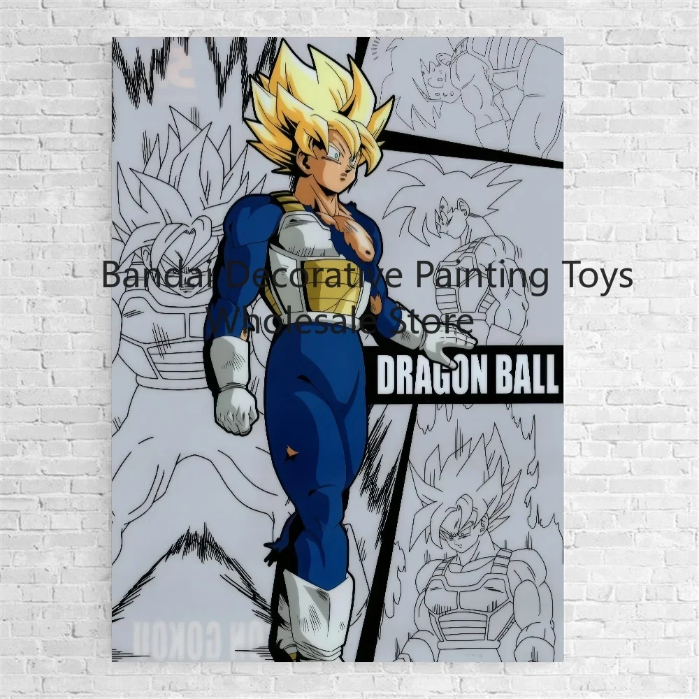 Klassische Anime Poster Drachen ball Super Saiyan Goku Leinwand Gemälde modernes Zuhause Kinderzimmer Dekor hochwertige Kunst Geschenke