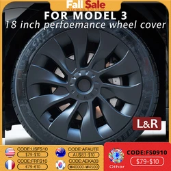 4PCS Wheel Cover for Tesla Model 3 18 Inch Performance Automobile Replacemen Hubcaps Full Rim Cover Car Accessories 2018-2023