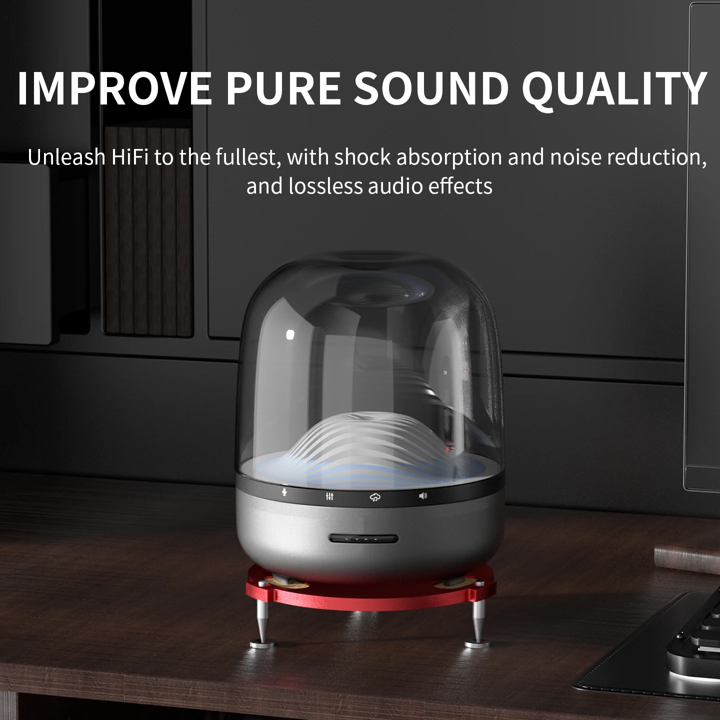 

Xangsane Harman Kardon series audio stand, foot nails and foot pads are made of aluminum alloy and stainless steel