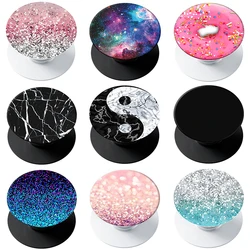 Popped Phone Socket for iPhone 16 15 Pro Max Foldable Stretch Grip Tok Phones Holder Finger Ring Stand for Xiaomi Huawei