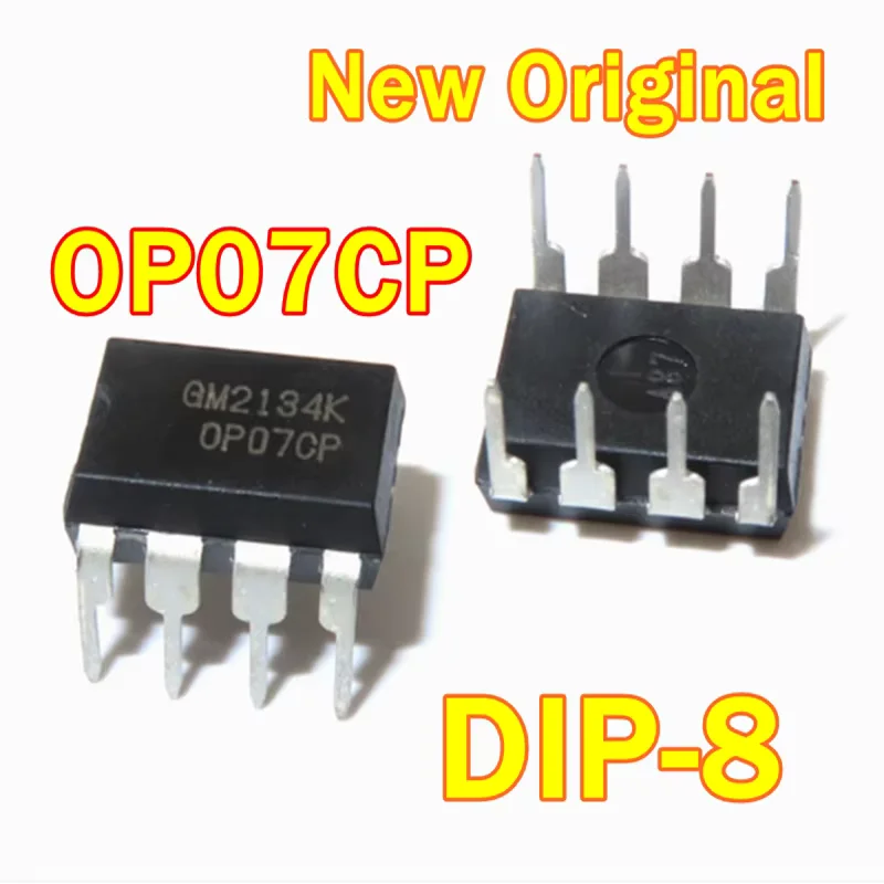 

1pcs to 100pcs OP07CP DIP-8 New and Original Low Offset Low Drift Operational Amplifier