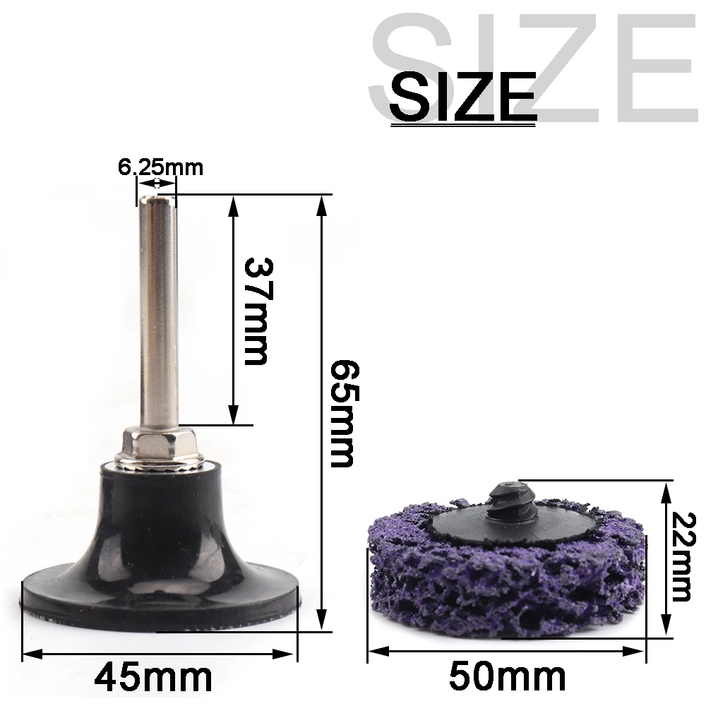 Paint Stripper Abrasive Wheel Disc Poly Abrasive Wheel Cleans Welds Rust Paint Removal Wheel Quick Change Easy for Wood Stone