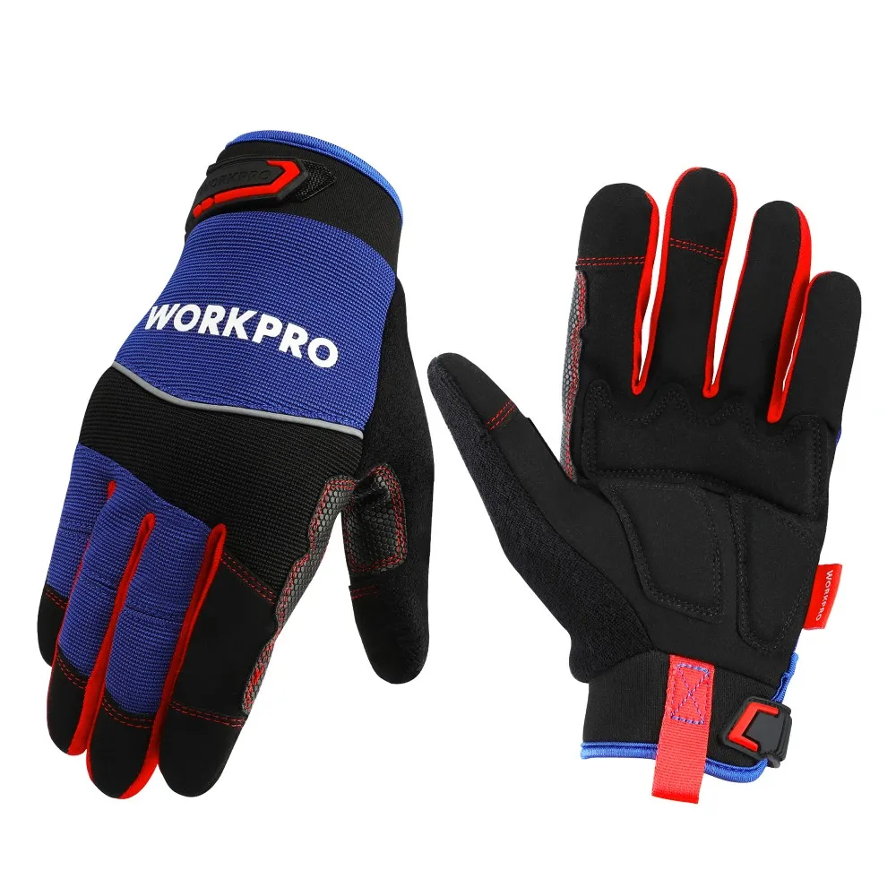 Touch Screen Full Finger Work Gloves Protection Gloves For Mechanic Working Men Work Gloves Coated Gloves Working Protection