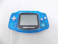 Game Boy Advance GBA Custom Clear Blue Handheld Console with original lcd screen