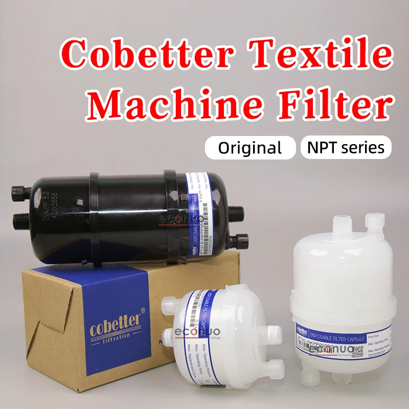 Cobetter NPT Series UV Ink Filter Capsule Black 10um Inkjet Printer Accessory for Flora UV Inkjet Printer
