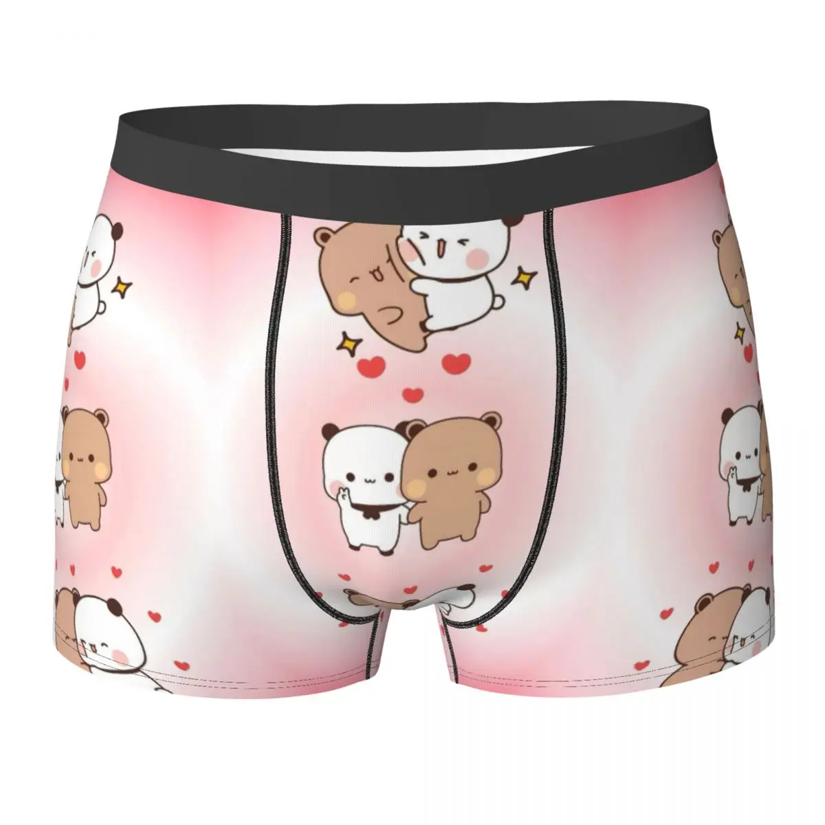 

Нижнее белье Bubu Dudu с милым мультяшным медведем, мужские трусы-боксеры Kawaii Panda, удобные трусы-боксеры больших размеров