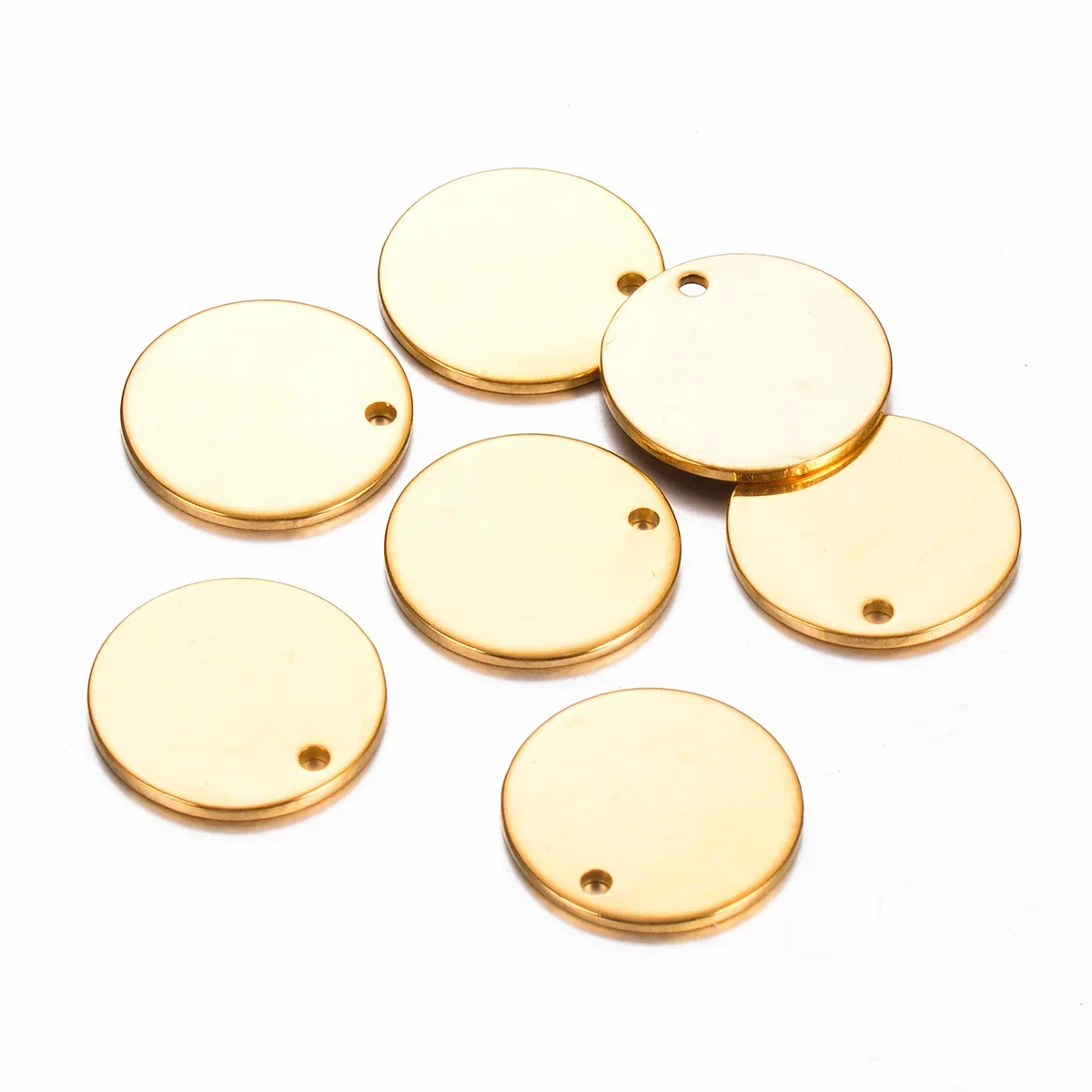 20 Stück/Set Personalisierte Anhänger 6mm/8mm/10mm/12mm/15mm/18mm/20mm Edelstahl Runde Charms für DIY Schmuckherstellung 20 Stück/Packung – Detail 6