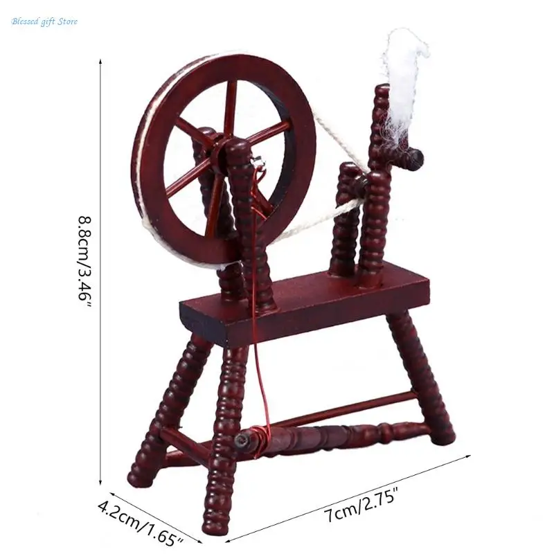 1:12 do mebli do domku dla lalek formy miniaturowe kołowrotek dla dziecka DIY Dollhou