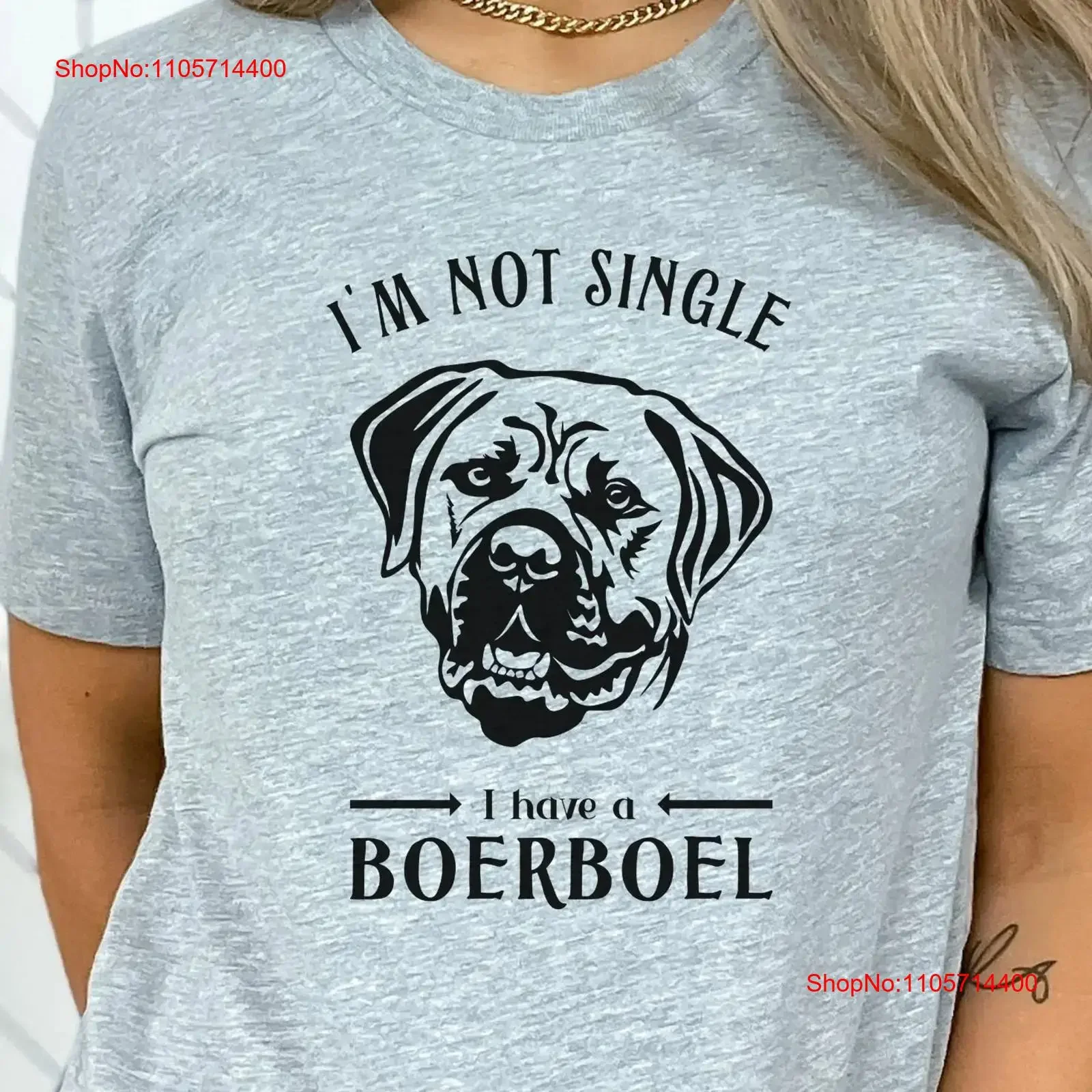 Boerboel T Shirt South African Dog Valentine's Funny For Mom I'm Not Single I Have a vintage Washed Comfortable Slightly homme