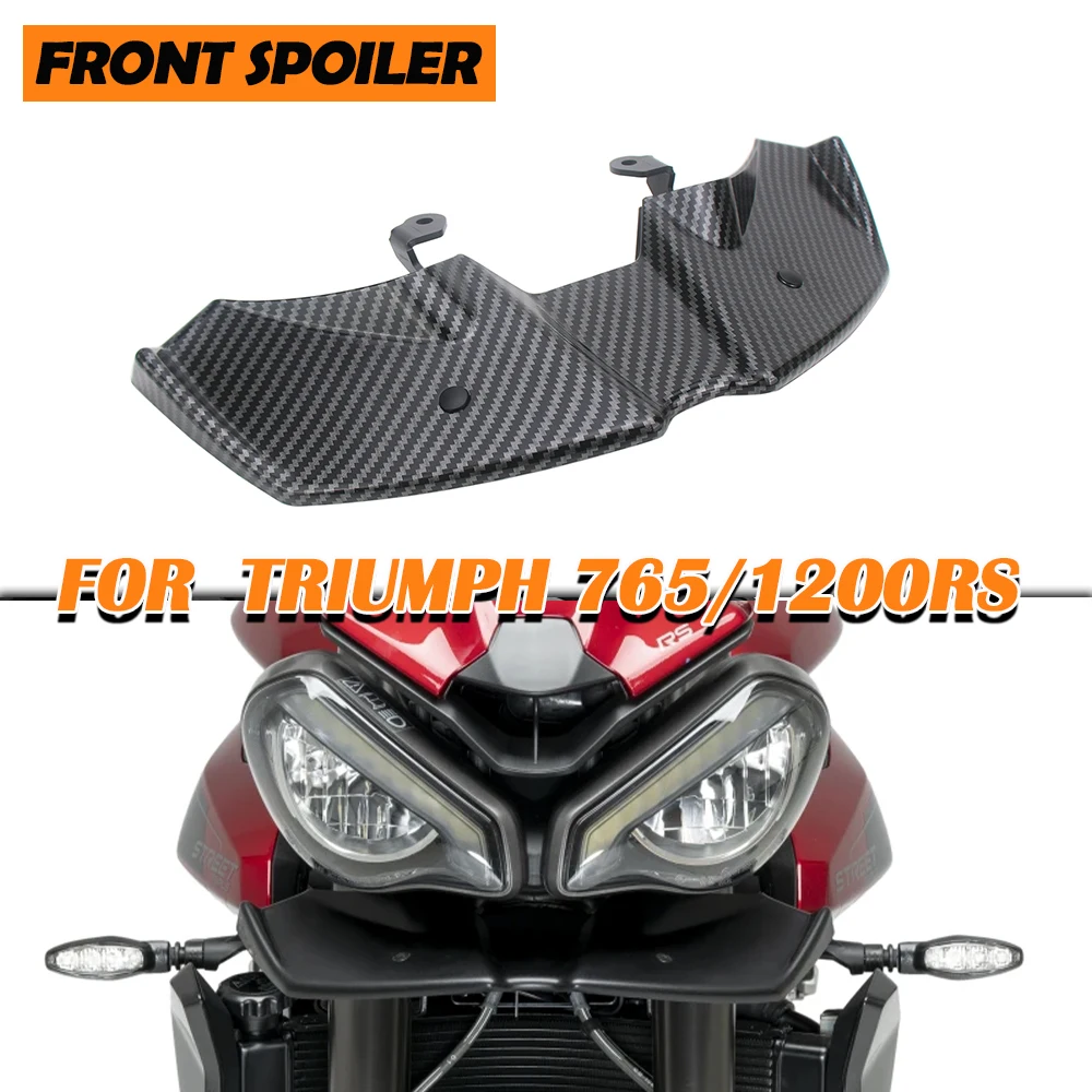 

Передний спойлер мотоцикла для Street Triple 765R 765RS 765 R RS 2023-2025, аэродинамические спойлеры с обнаженной давлением, дефлектор крыла