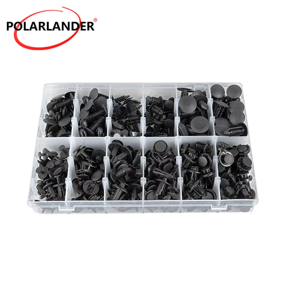 240pcs Car Mixed Door Trim Panel Clip Fasteners Automotive Body Plastic Snap Fastener Auto Bumper Rivet Kit