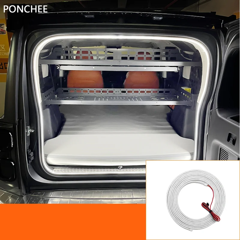 

Для Haval H9 MKII 2nd 2024-2025 Световая полоса багажника, окружающее освещение, светодиодные теплые и безопасные принадлежности для модификации автомобиля