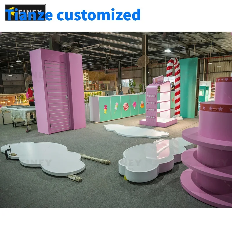 

（customized）Candy Shop Display Sweets and Candy Display Stand Bulk Candy Display with Counter