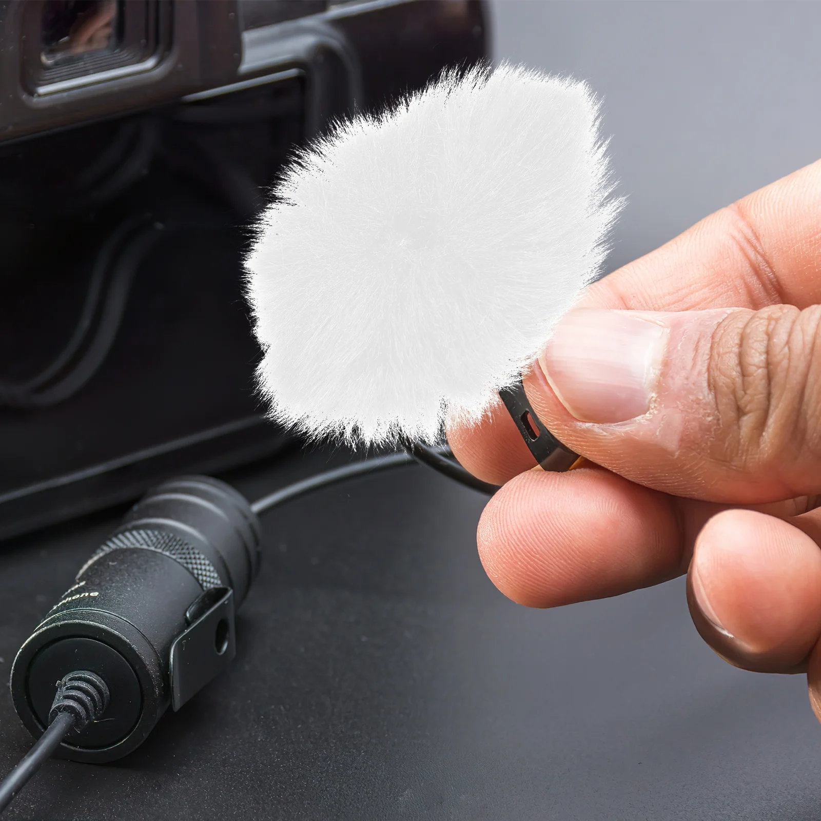 

6Pcs Microphone Windscreen Muff Cover Noise Reduction Clear Sound Mic Accessory for Mini Lapel Microphone Recording