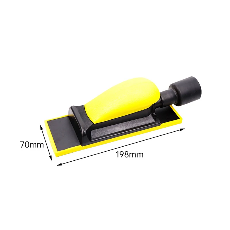 70*198mm Manual Vacuum Polishing Block Sanding Abrasive Block  Grinding Board Arcs For Car Paint Surface Hand Tools