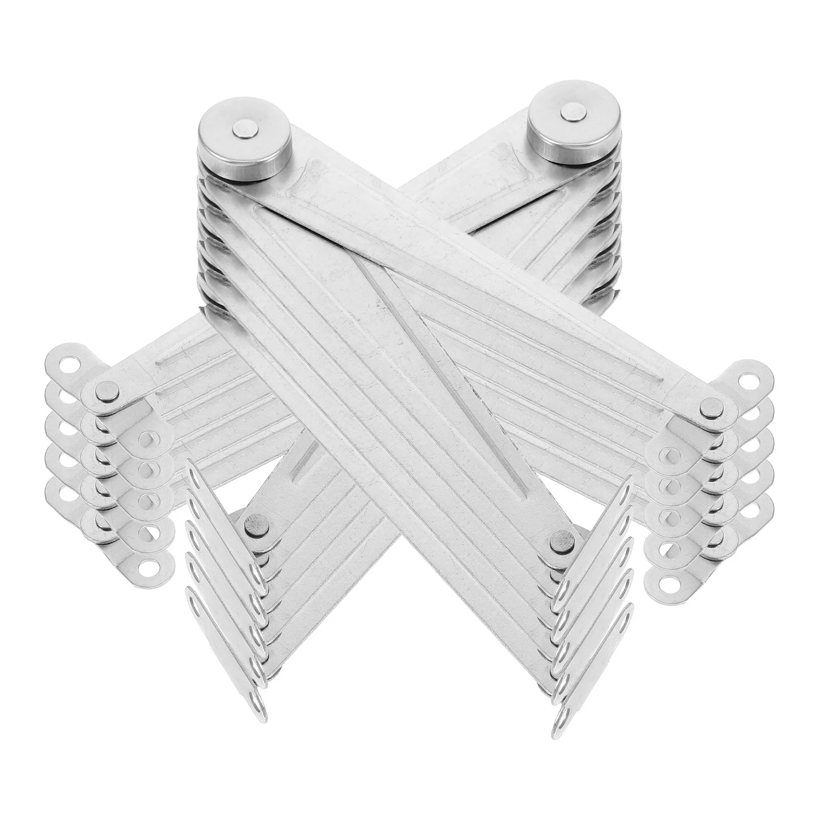 

10Pcs Metal Adjustable Cabinet Support Rods Durable Furniture Support Hinges Practical Pull Rods Durable Hinges