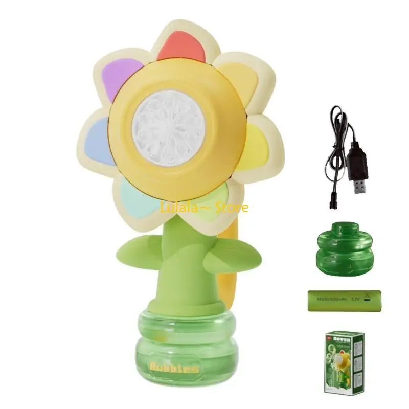 Y4QA – Machine à bulles lumineuses, souffleur bulles, jouet électrique pour enfants