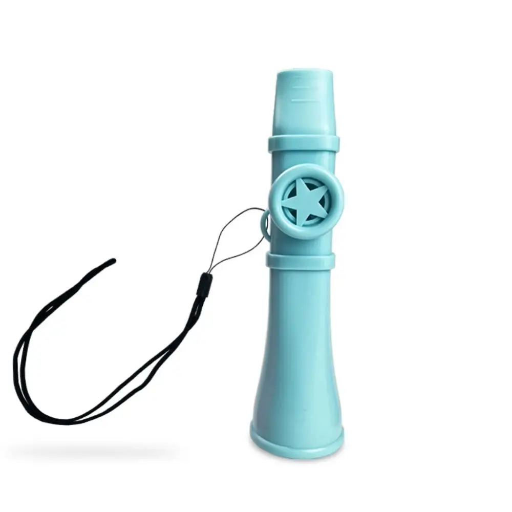 Colorful ABS Kazoo Flute with Lanyard Easy To Learn Musical Instruments British Joyful Musical Whistle Toy Boys Girls Gift