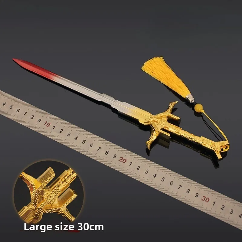 30 سنتيمتر/11.8in قاعات السيف القرون الوسطى لعبة الأجهزة الطرفية نموذج سلاح الدعائم تحصيل عرض هوايات تحصيل لعبة رياضية