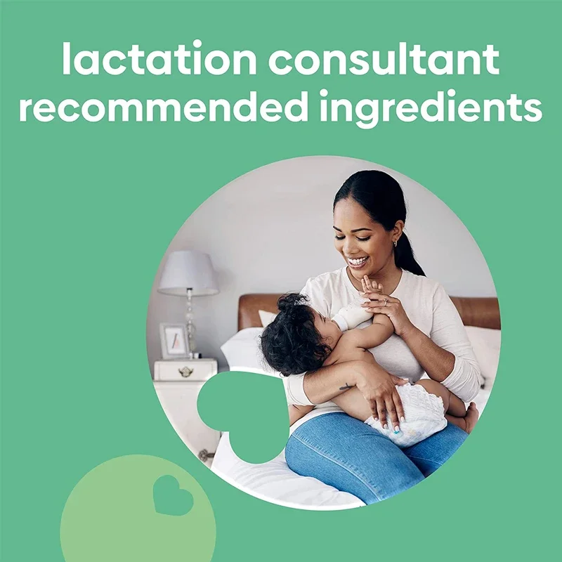 كبسولات مكملات الرضاعة النسائية، تدفق الحليب للرضاعة الطبيعية، مع الحروف لدعم إنتاج حليب الثدي الصحي