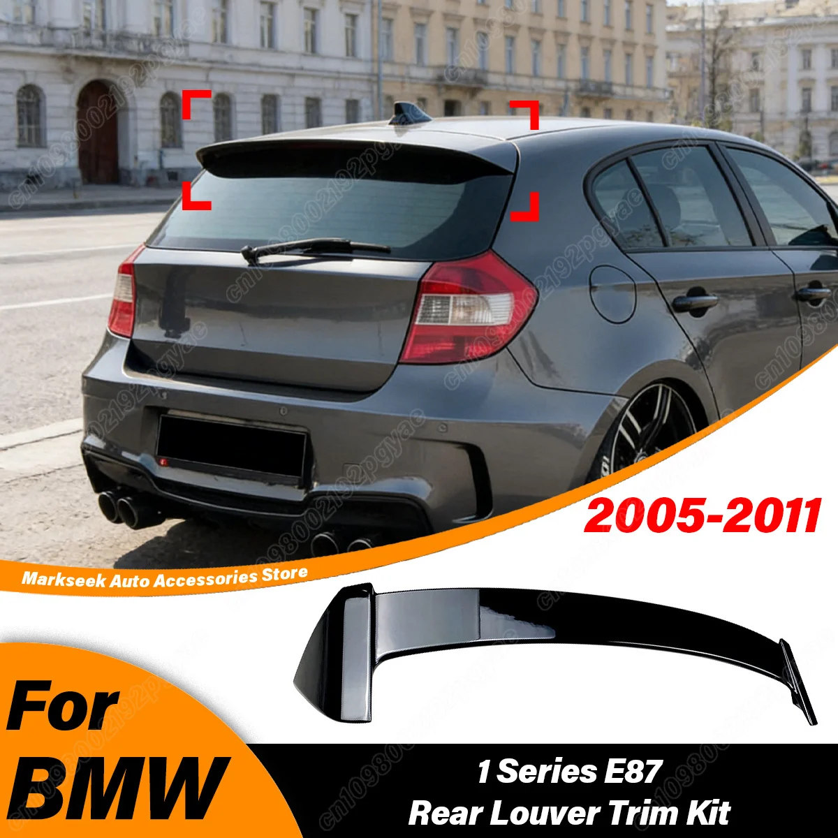 

For BMW 1 Series E87 E81 Hatchback 2005 2006 2007 2008 2009 2010 2011 Rear Roof Spoiler Lip Top Wing Splitter Car Accessories