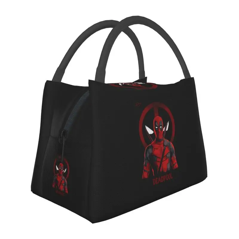 

Superhero Deadpool Resuable Lunch Box for Women Waterproof Cooler Thermal Food Insulated Lunch Bag Office Work Pinic Container