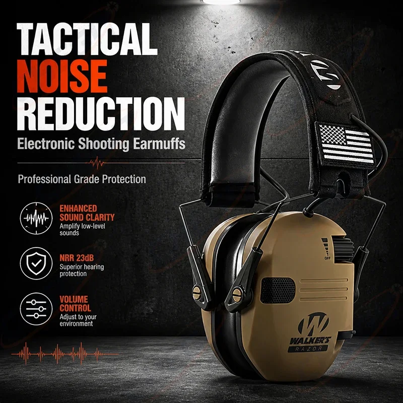 

W1 Outdoor Tactical Electronic Shooting Earmuffs Anti-Noise Headphone Sound Amplification Hearing Protection Headset Foldable