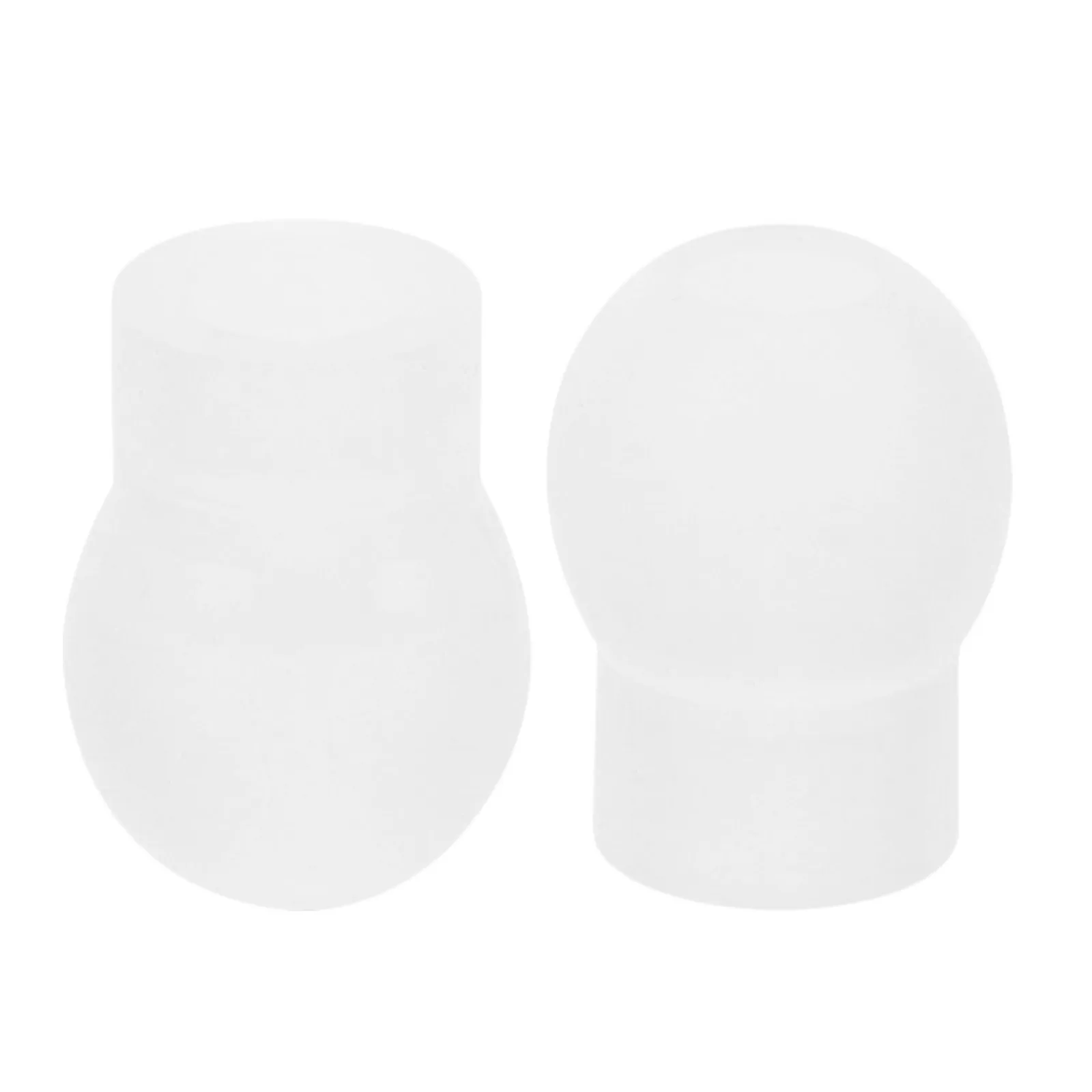 

1 Pair White Silicone Stethoscope Ear Pieces Small Earbuds Replacement Tips Sound Conduction Isolate Noise Medical