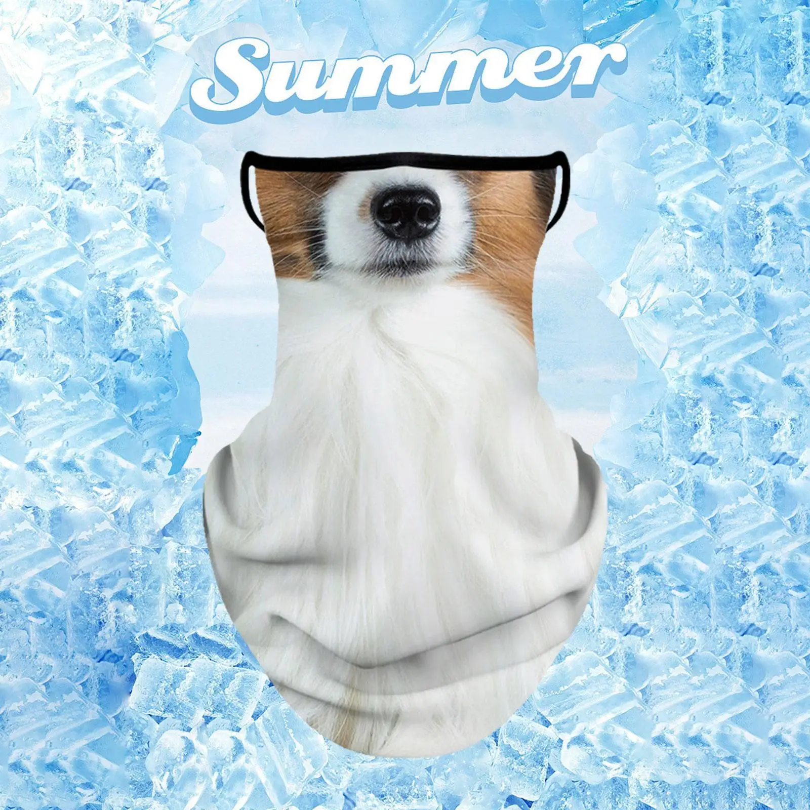 Sommer-Sonnenschutz-Gesichtsschal, atmungsaktiv, kühlende Halsmanschettenmaske für Outdoor-Fahrradaktivitäten