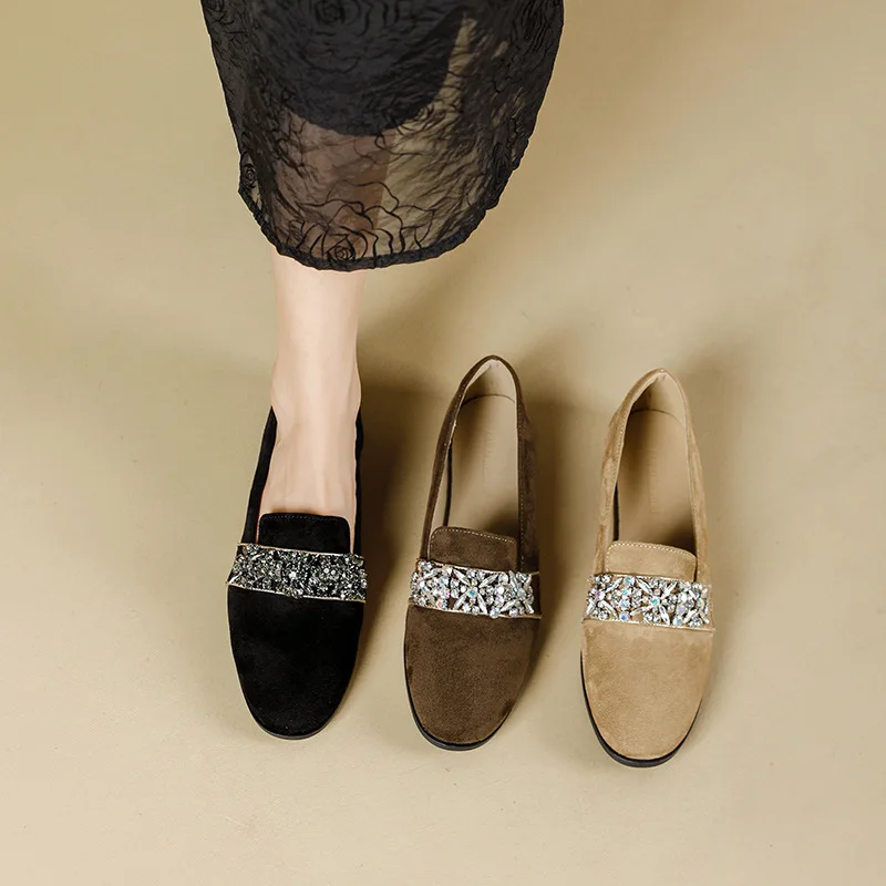 

Women Casual Retro Commuter Flat Shoes Style Thin Sole Non-slip Sports Versatile Round Toe Low-top Shoes Outdoors Fashion