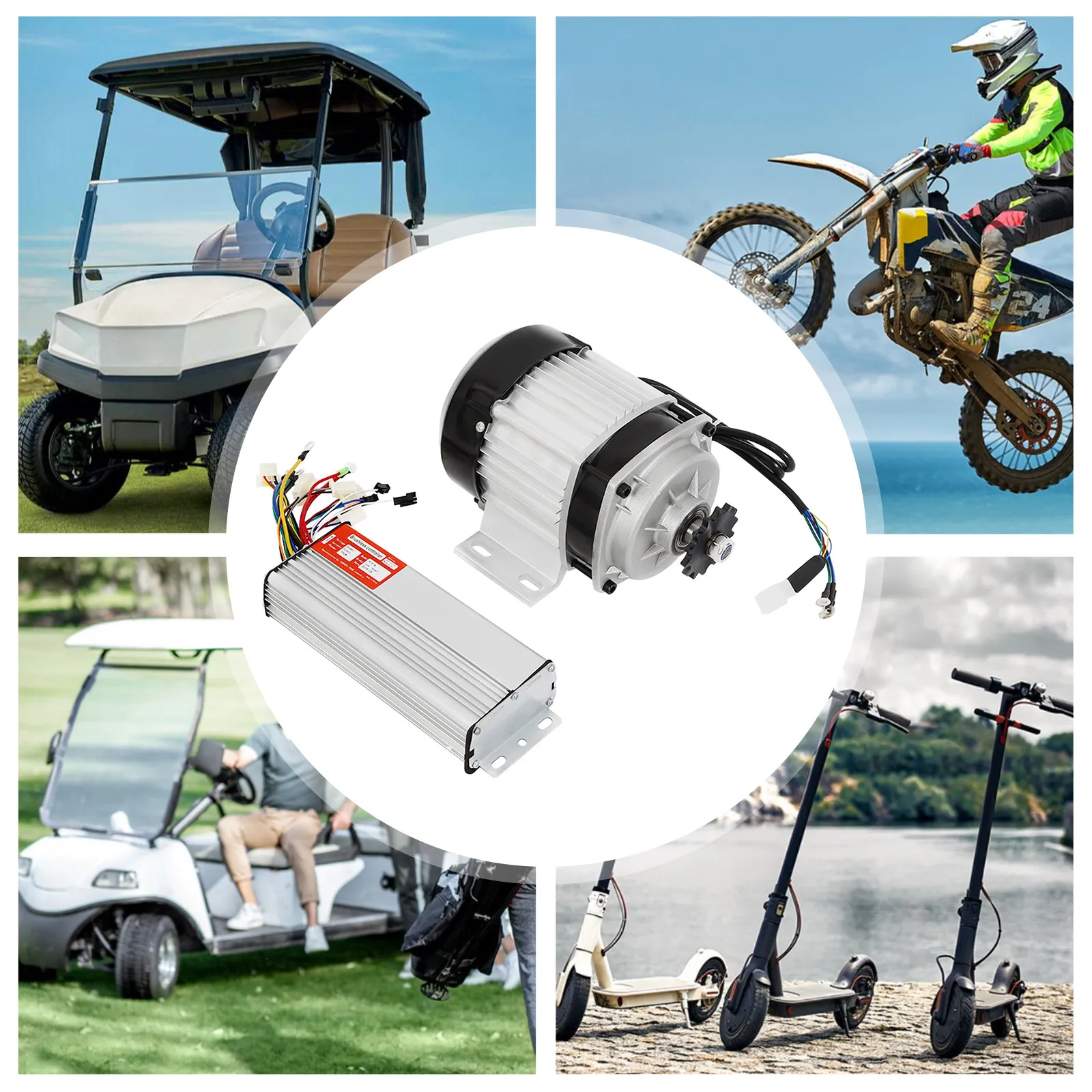 Silnik BLDC 48V 750W z czystej miedzi, o wysokim momencie obrotowym, zestaw do roweru elektrycznego i gokarta, silnik wibracyjny, klasa ochrony IP65