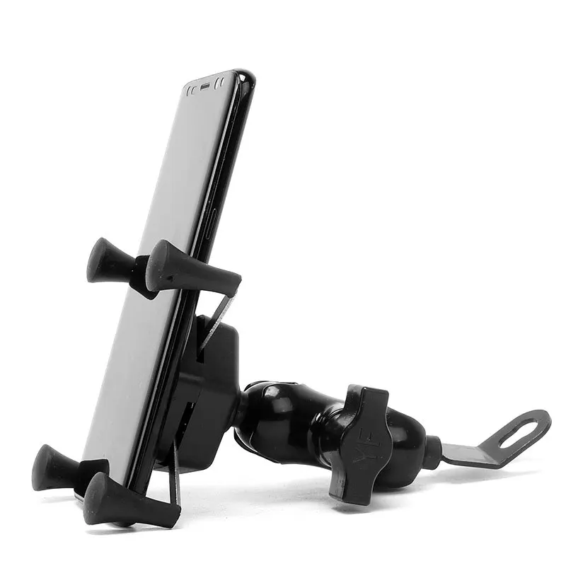 Motorcycle Rear Mirror Mount Mobile Phone Holder Multifunctional Hexagonal X-shaped Gps Bracket For E-bike