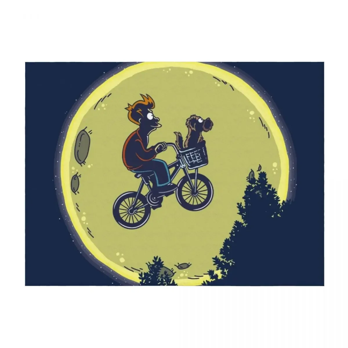 

Fry me to the moon Throw Blanket Winter beds Summer Thins Quilt Blankets