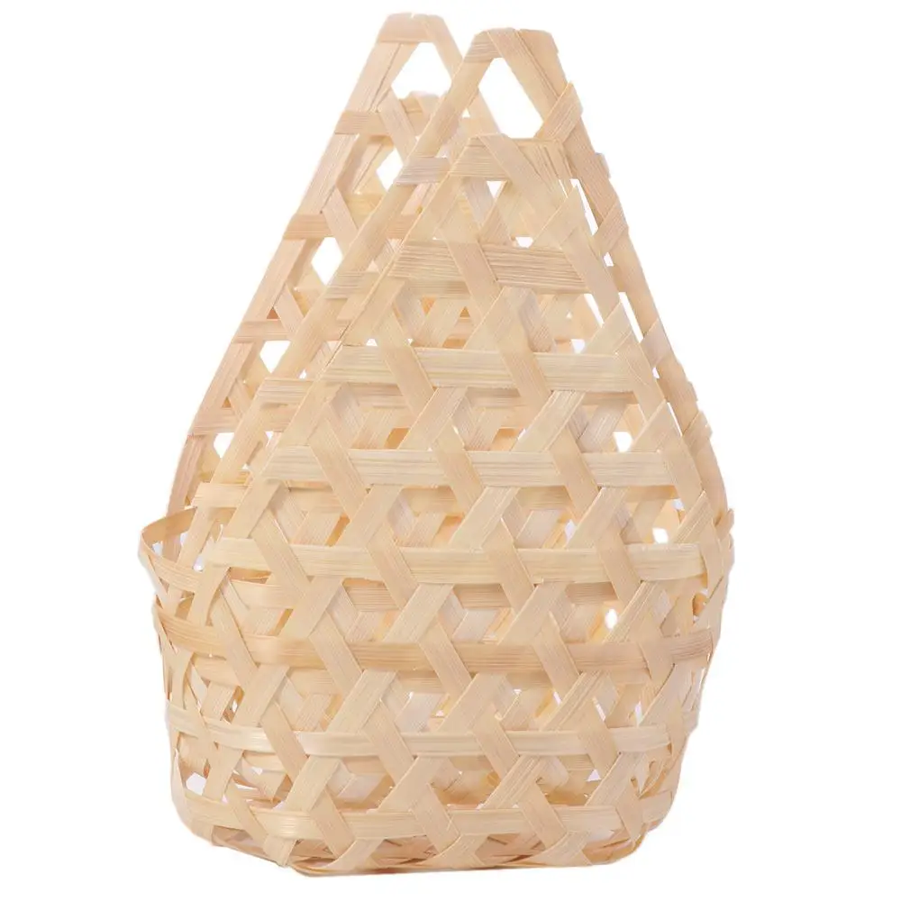 3pcs Storage Supplies Bamboo Woven Gift Packaging Basket Handmade Creative Storage Box Natural Retro Fruit Basket Pastry