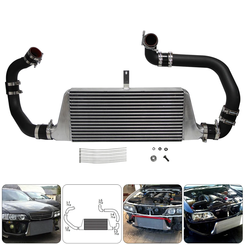 Front Mount Intercooler Kit For Toyota Chaser Mark II Cresta JZX90 JZX100 96-01