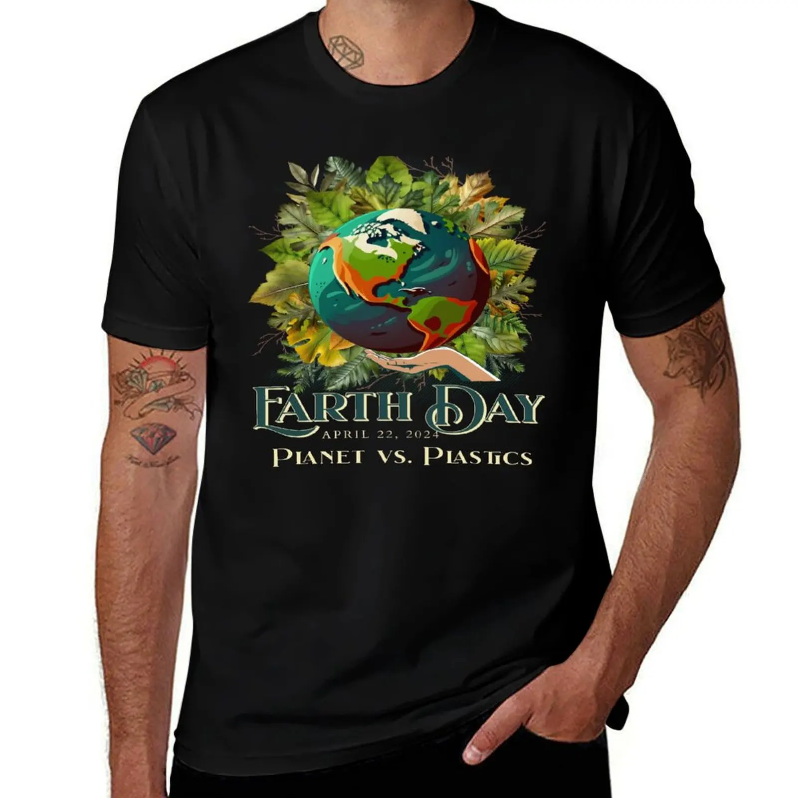 Earth Day 2024, Planet Vs. Plastics global T-Shirt anime t shirts oversize T-Shirt